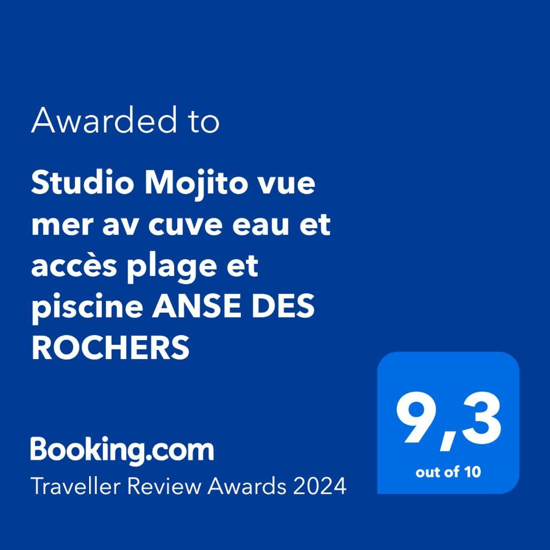 Studio Mojito Vue Mer,Piscine Avec Cuve Eau Et Acces Plage Et Piscine Anse Des Rochers Saint-Francois  Exterior photo
